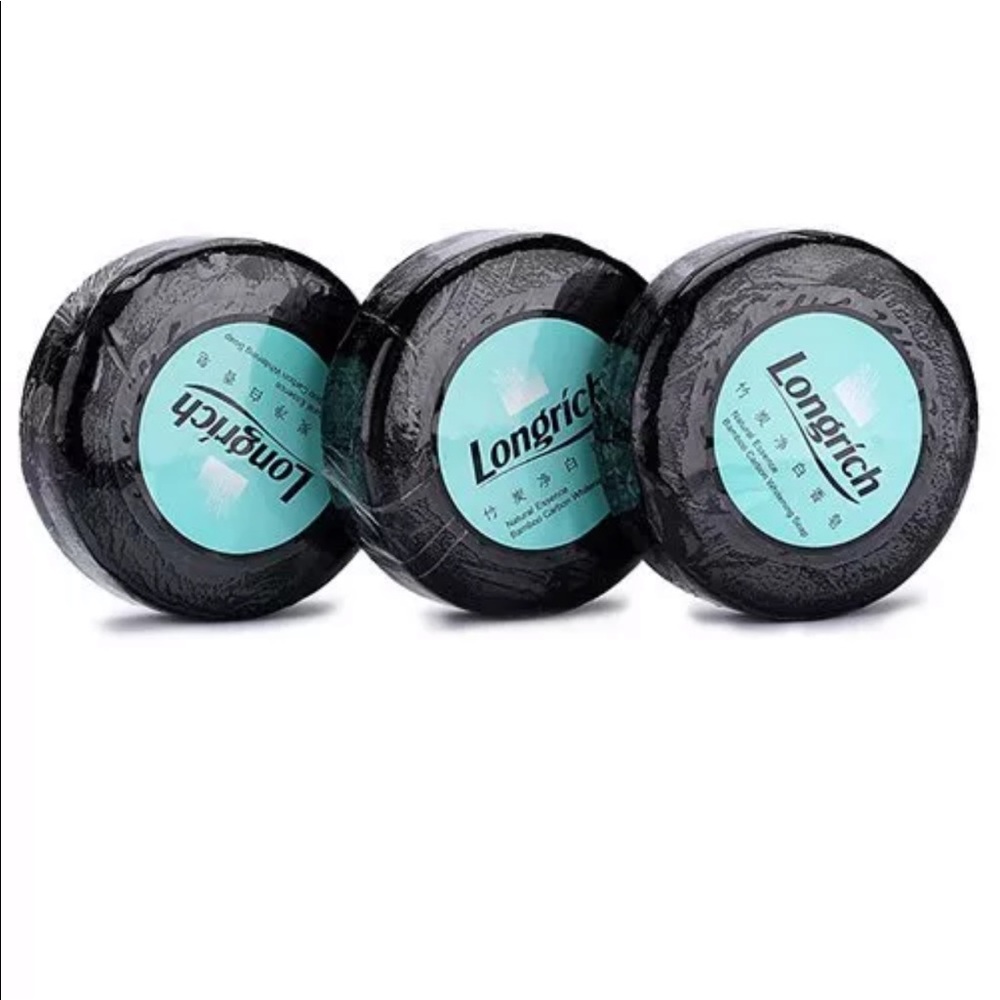 Longrich Bamboo Charcoal Whitening Soap 100gX3 Bar